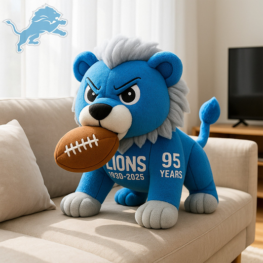 Premium NFL DET Mascot Plush Pillow V1 NMD 151125 TTV