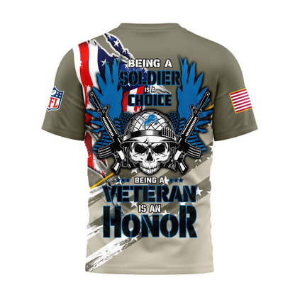 Premium NFL DET Proud U.S. Veteran T-shirt V1 NMD TTV
