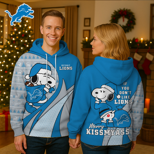 Premium NFL DET x SNP Funny Christmas Hoodie V1 NMD TTV