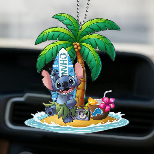 Premium NFL DET x ST Hawai Car Ornament DatND DVT