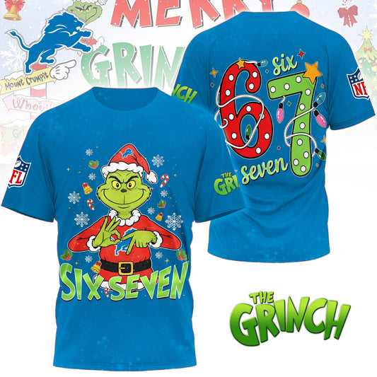 Premium NFL DET x The Grinch Six Seven T-shirt V14 NMD NHM