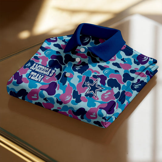 Premium NFL DLCB Urban Fade Camo Polo Shirt V13 NMD TTV
