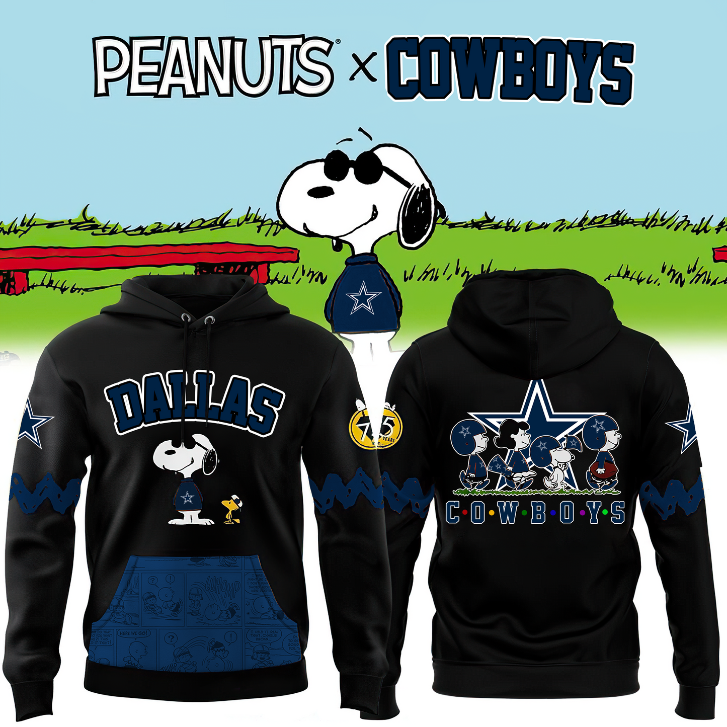 Premium NFL DLCB x Peanuts Hoodie V1 NMD TTV