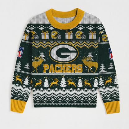 Premium NFL GB Holiday Sweatshirt & Shorts Set V1 NMD TTV
