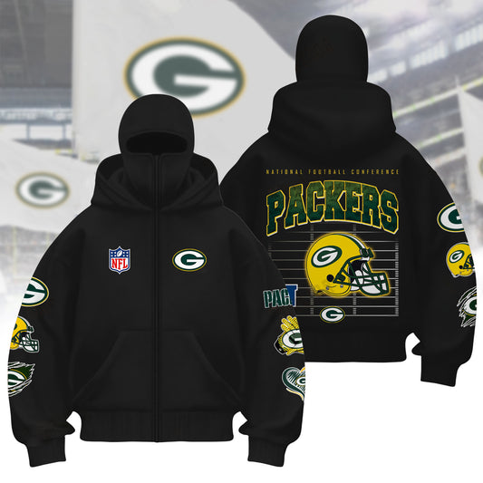 Premium NFL GB Hoodie Balaclava V1 NMD NHM