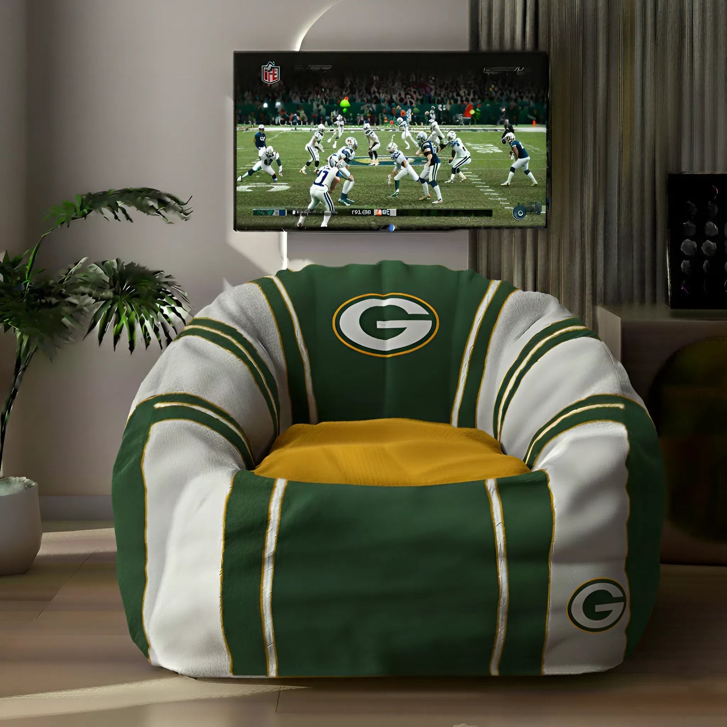 Premium NFL GB Lazy Sofa Chair V1 NMD NHM
