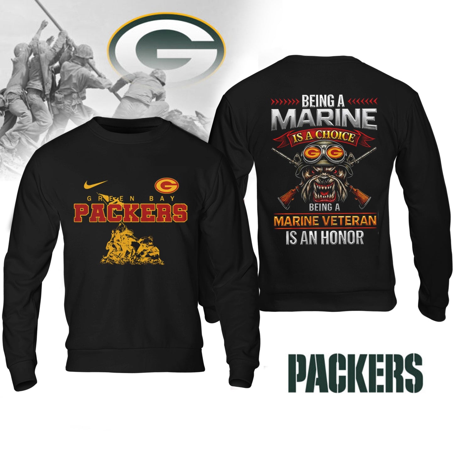 Premium NFL GB Marine Veteran Shirt V2 NMD NHM