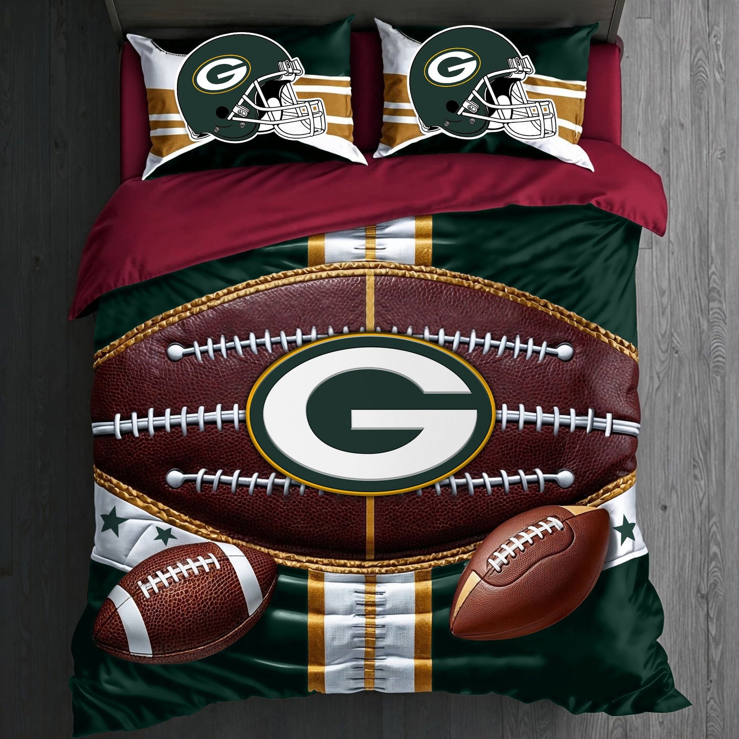 Premium NFL GB Piece Bedding Set V1 NMD NHM