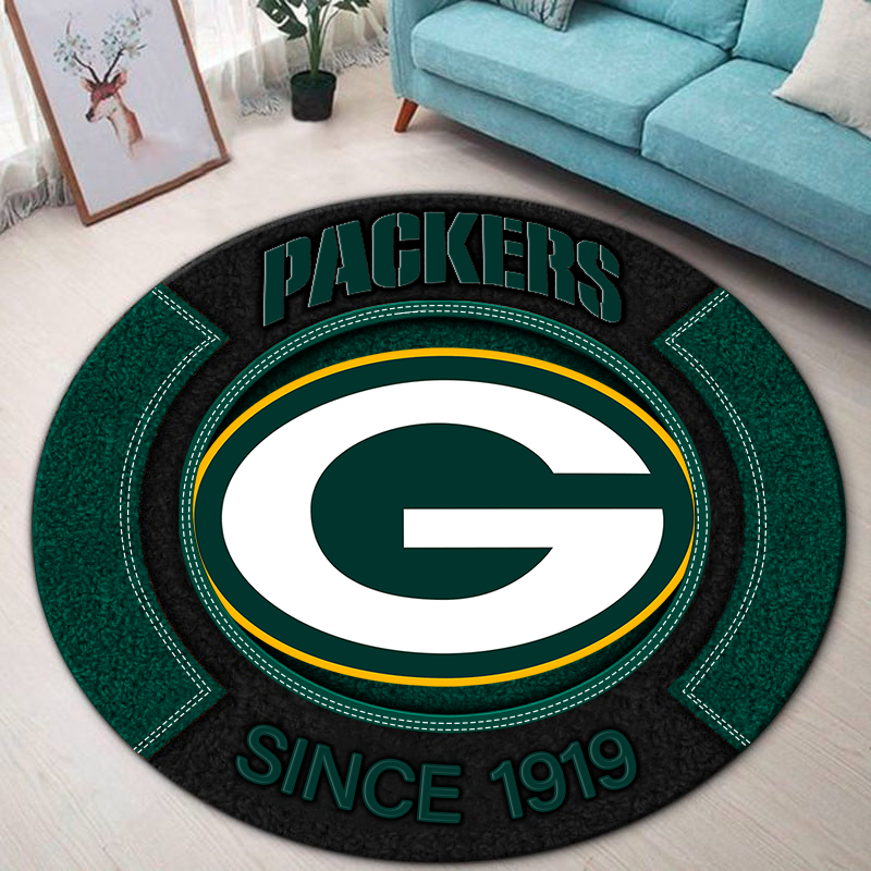 Premium NFL GB Round Rug Multicolor V2 NMD TTV