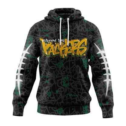 Premium NFL GB Special Graffiti Hoodie V2 NMD  TTV