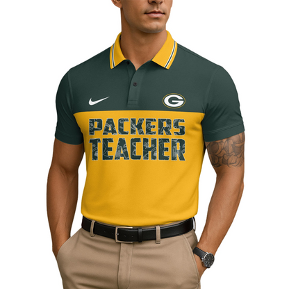 Premium NFL GB Teacher Appreciation Polo Shirt V15 NMD TTV