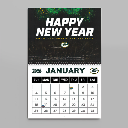 Premium NFL GB Wall Calendar 2026 V1 NMD TTV