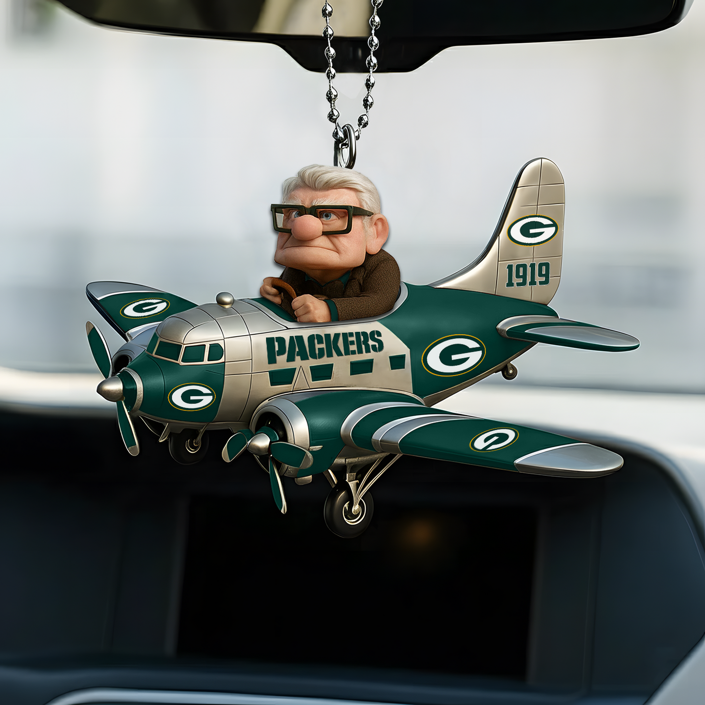 Premium NFL GB x CARL Car Ornament V1 DATND TANTD