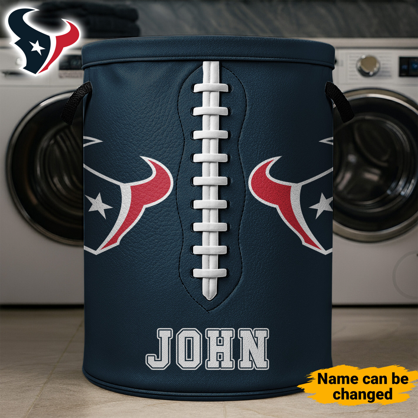 Premium NFL HOU Clothes Hamper HI V1 NMD TTV