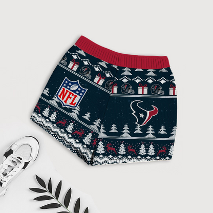 Premium NFL HOU Holiday Sweatshirt & Shorts Set V1 NMD TTV