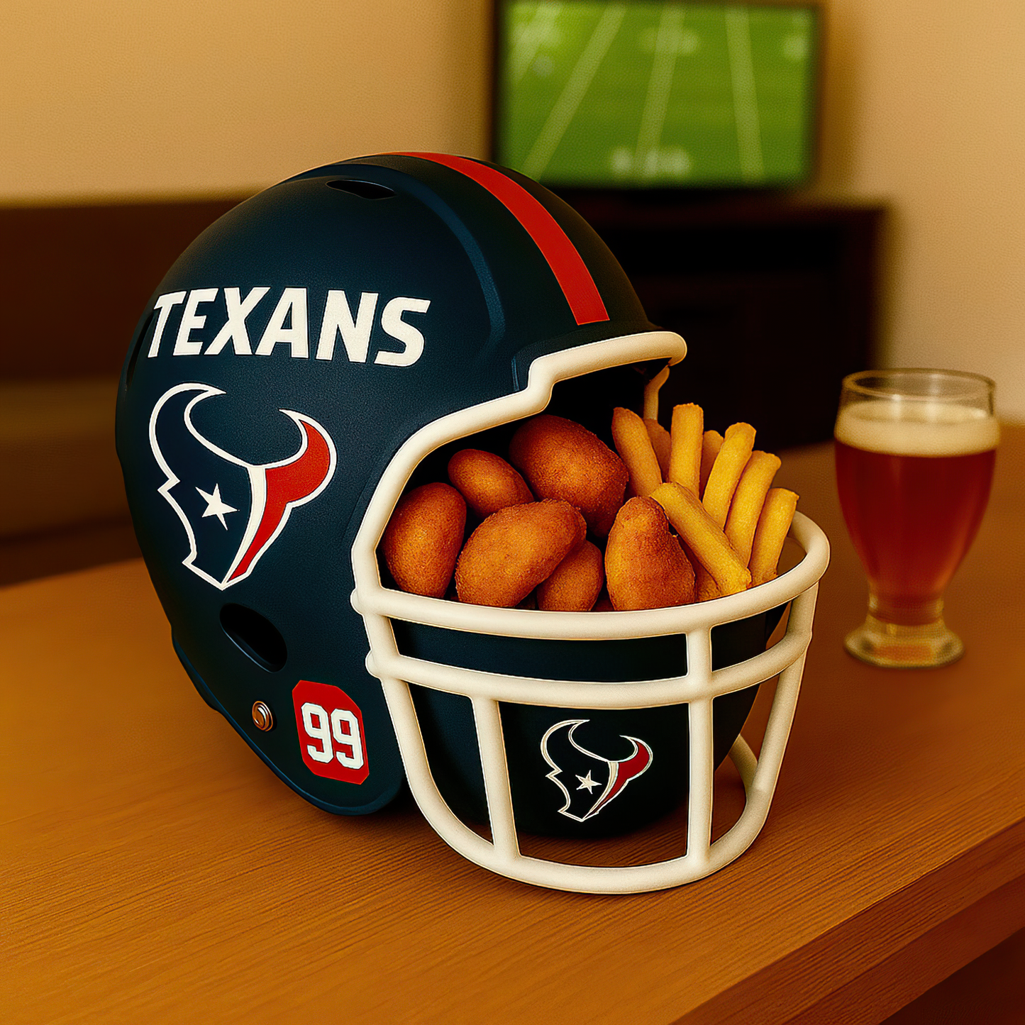 Premium NFL HOU Legacy Football Helmet Snack Bowl V1 NMD TTV
