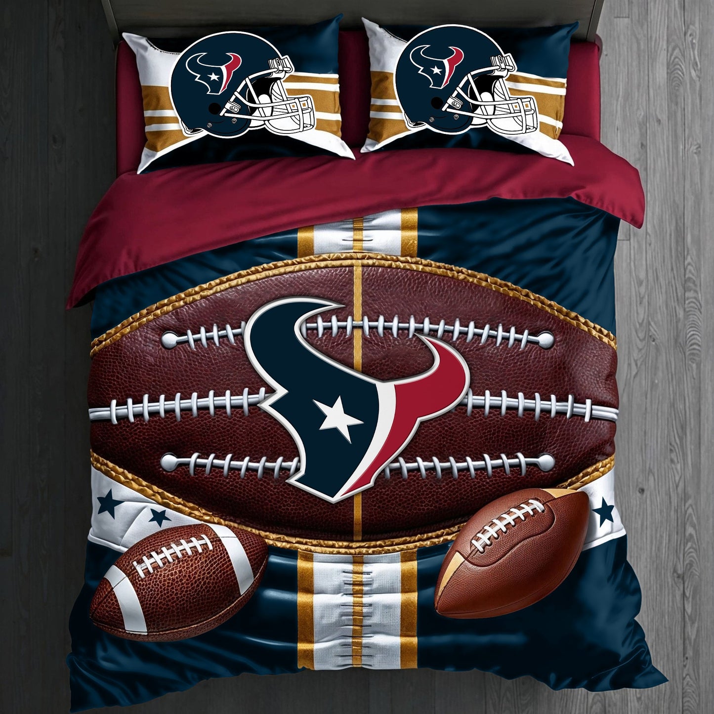 Premium NFL HOU Piece Bedding Set V1 NMD NHM