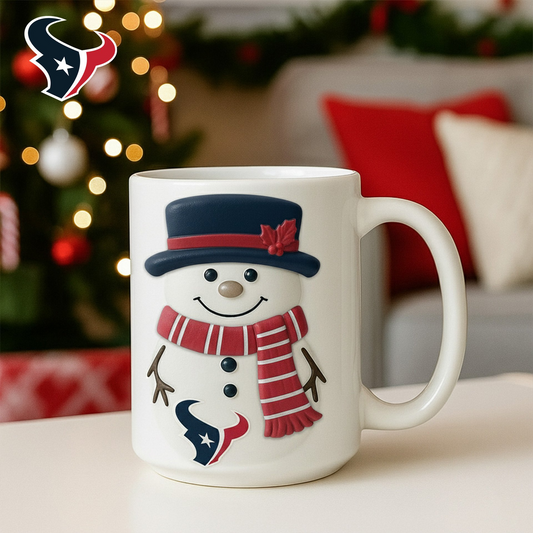 Premium NFL HOU Santa Ceramic Mug V1 NMD TTV