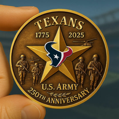Premium NFL HOU U.S Army Anniversary Coin V1 NMD NHM