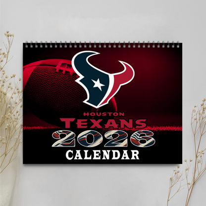 Premium NFL HOU Wall Calendar 2026 V1 NMD TTV