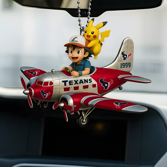 Premium NFL HOU x POK Car Ornament V1 DATND TANTD