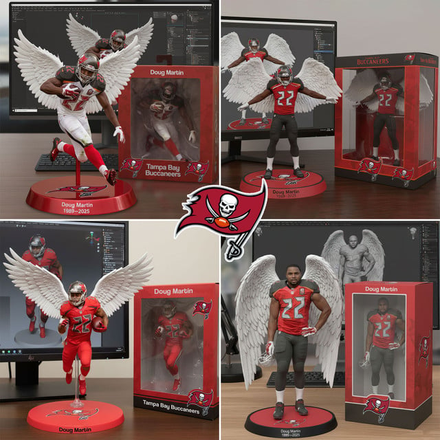 Premium NFL In Memory Of Doug Martin Acrylic Plaque  V1 NMD TTV