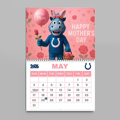 Premium NFL IND Wall Calendar 2026 V1 NMD TTV