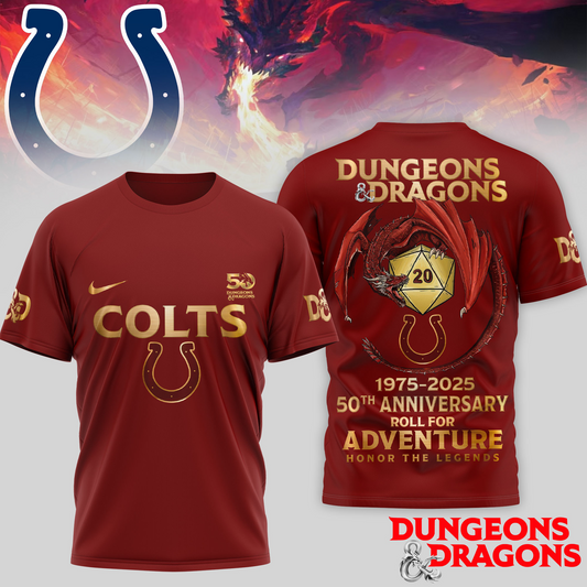 Premium NFL IND x Dungeons And Dragons 50th Anniversary Shirt V15 NMD TTV