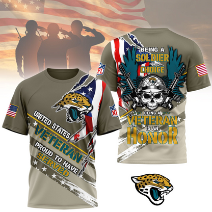 Premium NFL JAC Proud U.S. Veteran T-shirt V1 NMD TTV