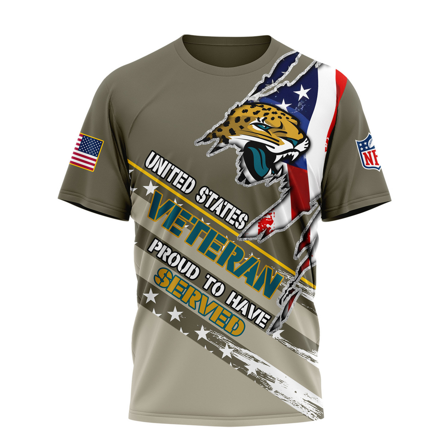 Premium NFL JAC Proud U.S. Veteran T-shirt V1 NMD TTV