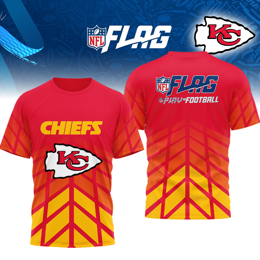 Premium NFL KC Flag Football T-shirt V1 NMD TTV