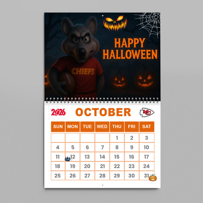 Premium NFL KC Wall Calendar 2026 V1 NMD TTV