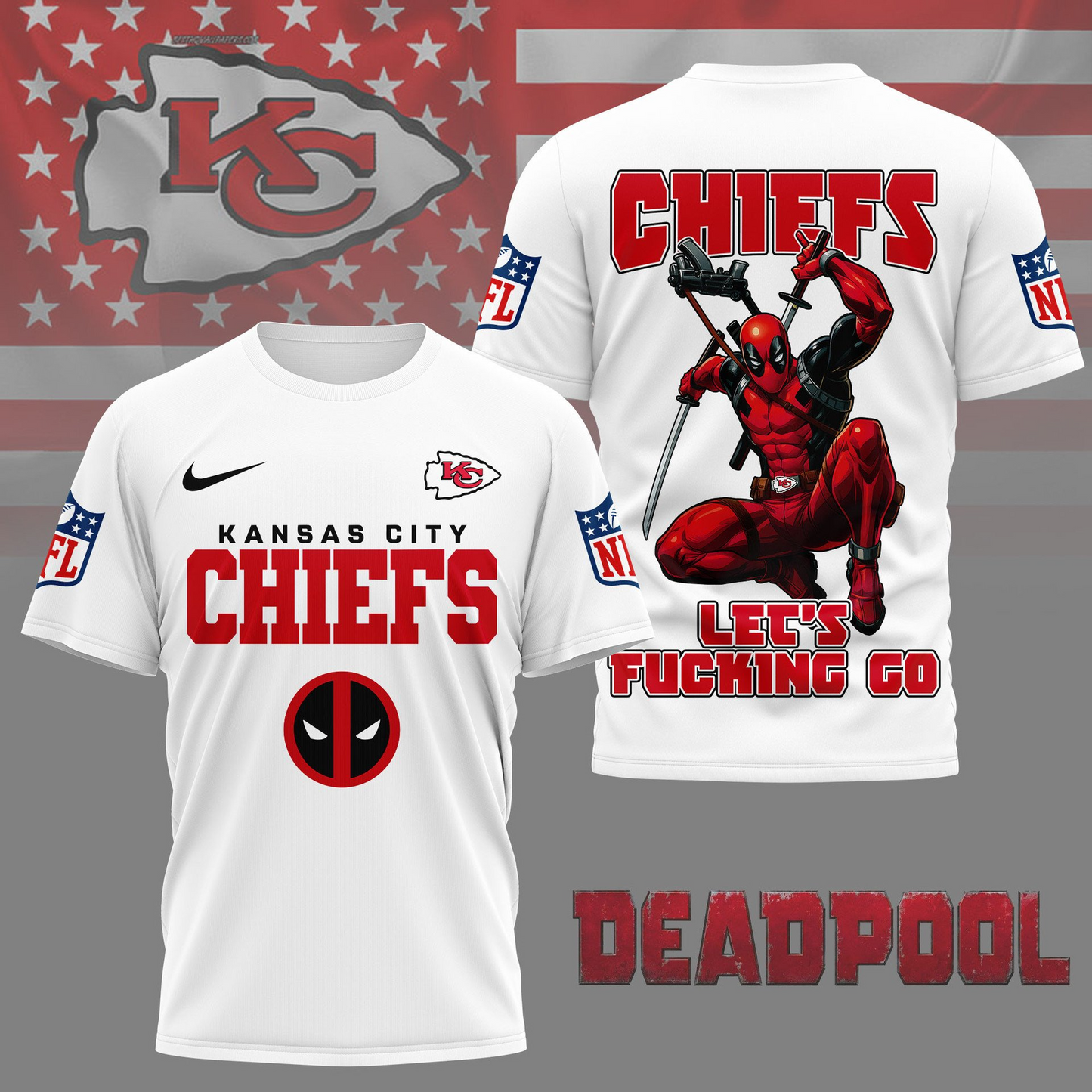 Premium NFL KC x DP T-shirt V1 NMD TTV