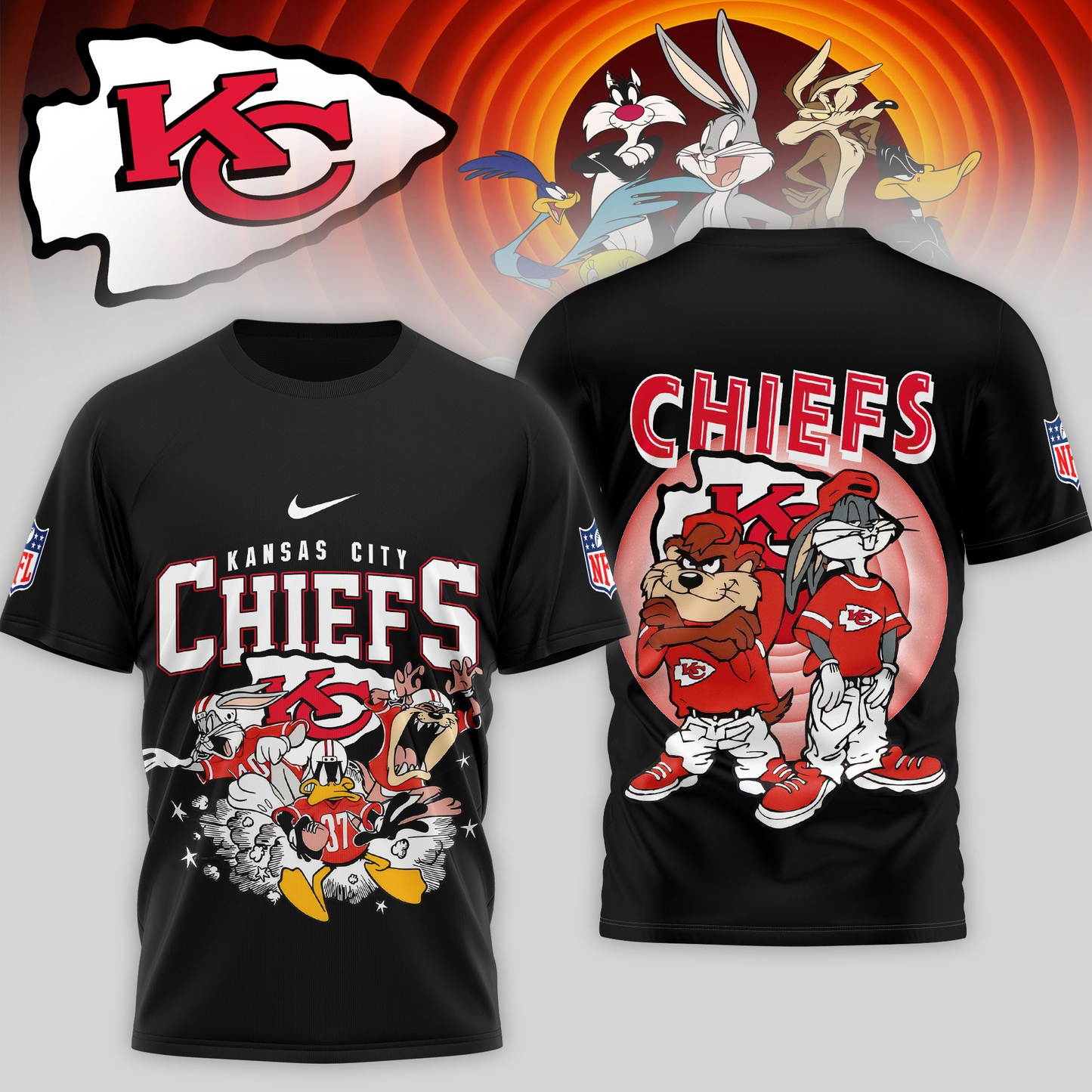 Premium NFL KC x LNTS T-shirt V1 NMD TTV