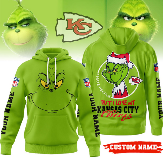 Premium NFL KC x The Grinch Hoodie V1 NMD TTV