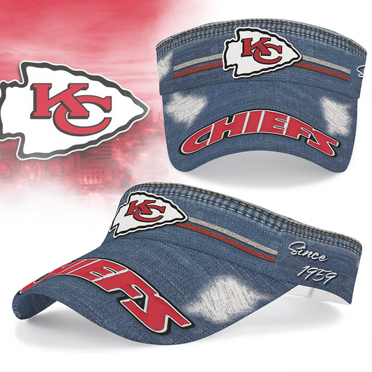Premium NFL KCC Denim Sun Visor Cap V2 NMD  DDT TTV