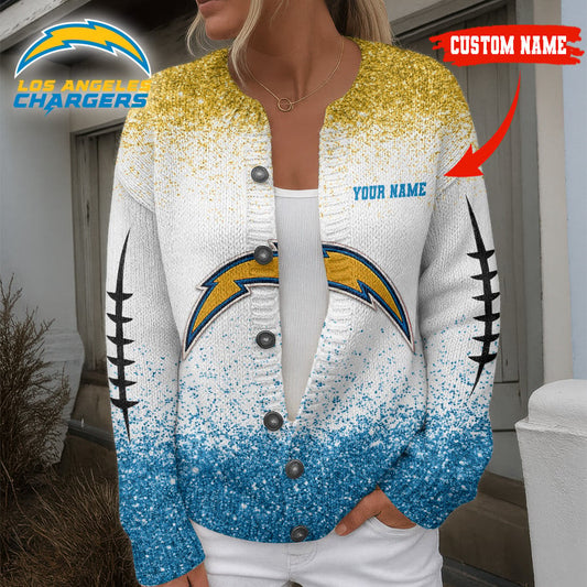 Premium NFL LAC Cozy Knit Cardigan V1 NMD NHM