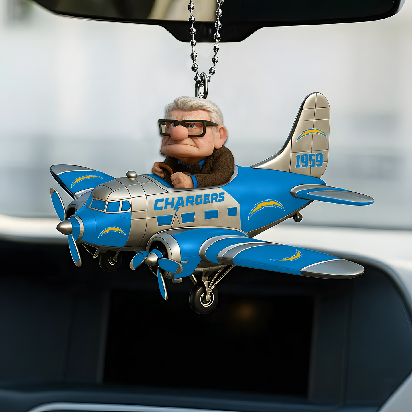 Premium NFL LAC x CARL Car Ornament V1 DATND TANTD