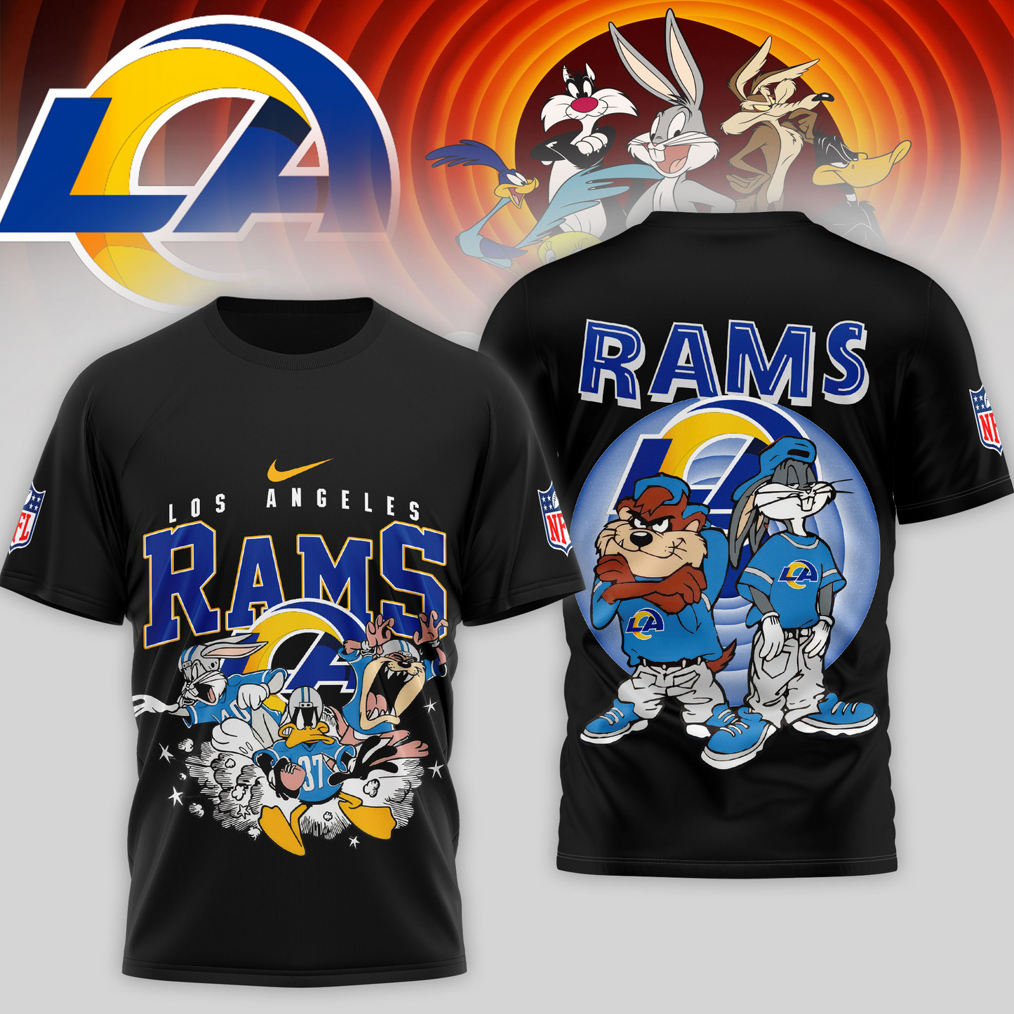 Premium NFL LAR x LNTS T-shirt V1 NMD TTV