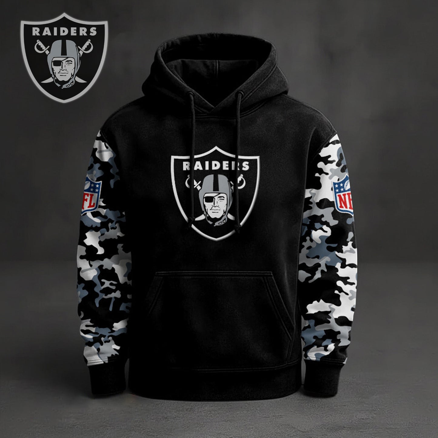 Premium NFL LV Camo Arm Pullover Hoodie V1 NMD NHM