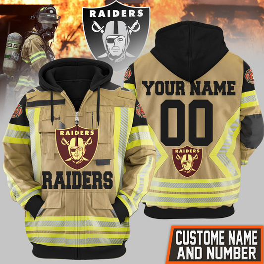 Premium NFL LV Firefighter Zip Hoodie V1 NMD TTV