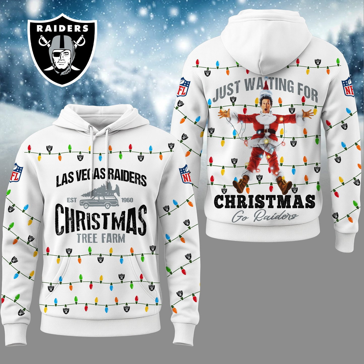 Premium NFL LV Griswold Christmas Hoodie V1 NMD TTV