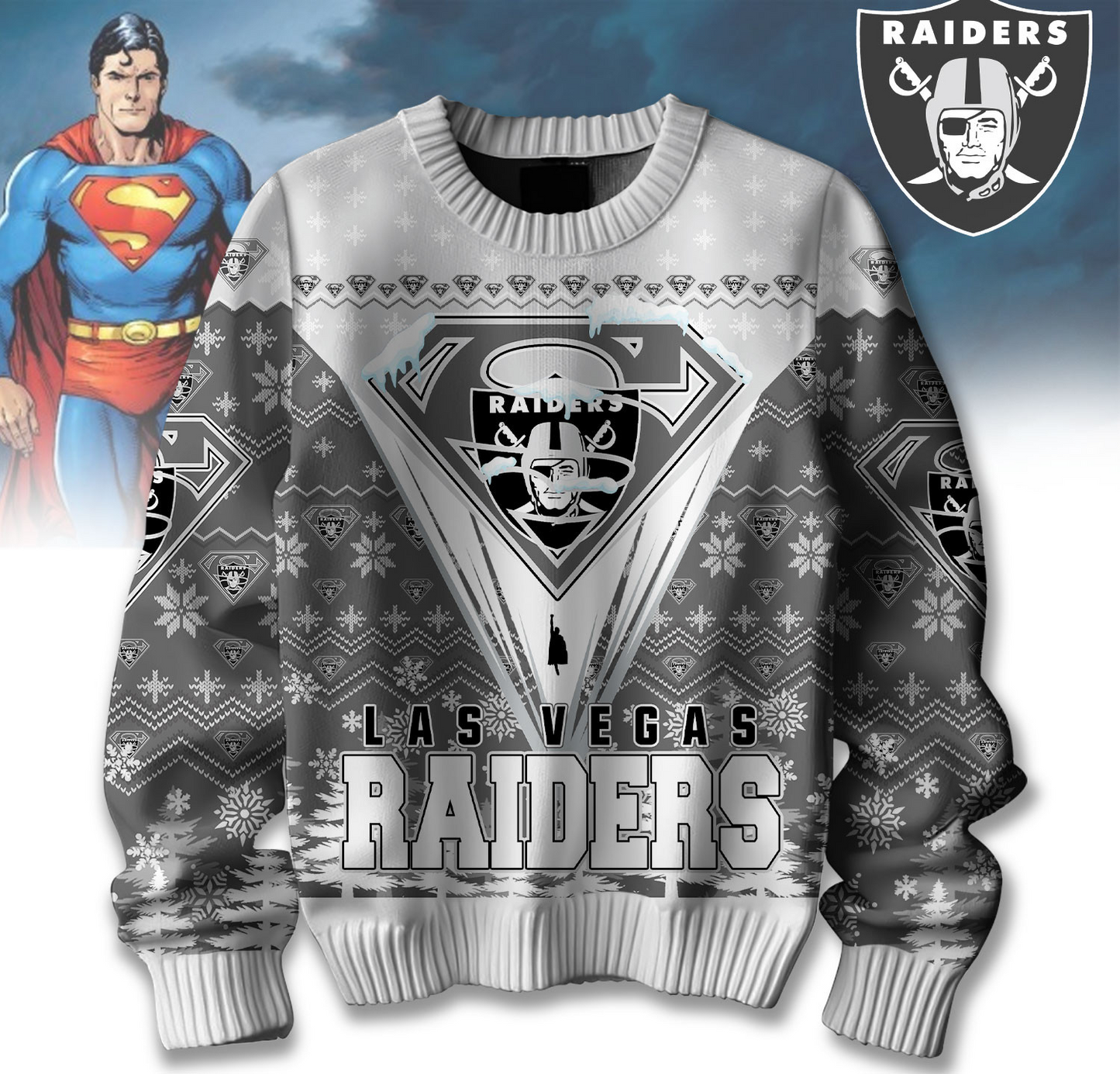 Premium NFL LV Merry Super Christmas Sweater V1 NMD TTV