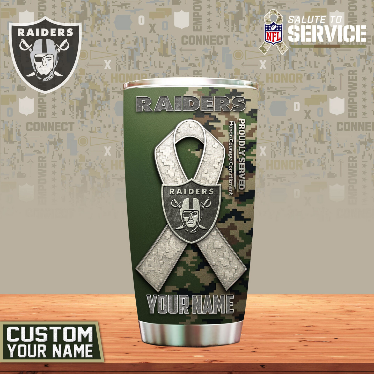 Premium NFL LV Proudly Served Tumbler V1 NMD TTV