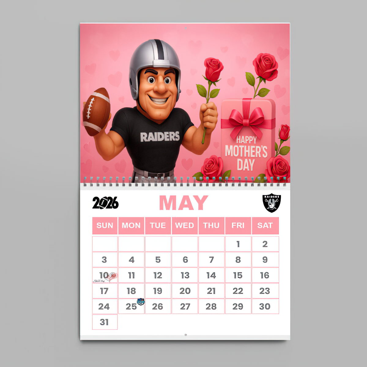 Premium NFL LV Wall Calendar 2026 V1 NMD TTV