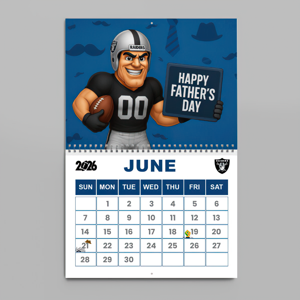 Premium NFL LV Wall Calendar 2026 V1 NMD TTV