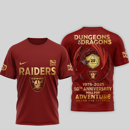 Premium NFL LV x Dungeons And Dragons 50th Anniversary Shirt V15 NMD TTV
