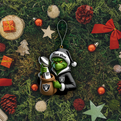 Premium NFL LV x The Grinch Christmas Ornament V1 NMD TTV