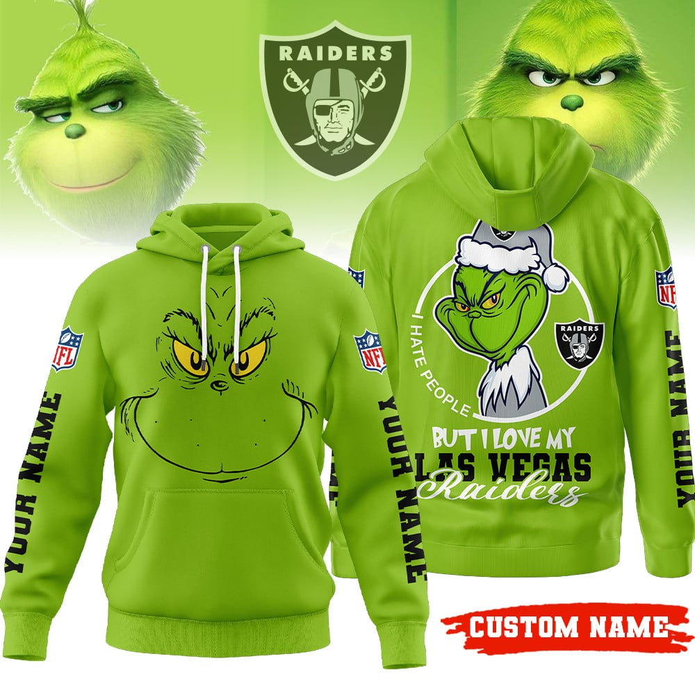 Premium NFL LV x The Grinch Hoodie V1 NMD TTV