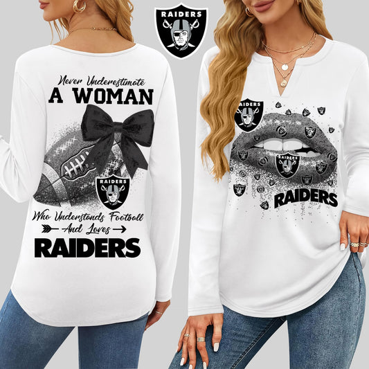 Premium NFL LVR X V-neck Long Sleeve Shirt NDT NHM